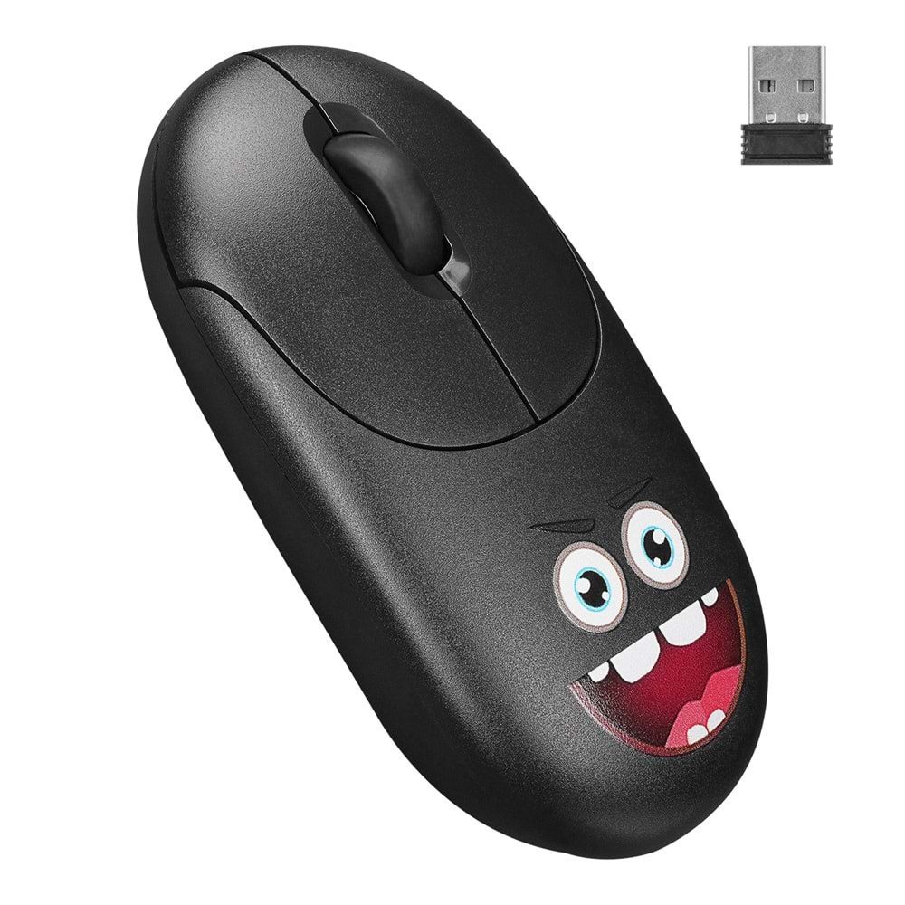 Everest SM-26 FASHION 2.4Ghz Siyah Kabartmalı Kablosuz Mouse