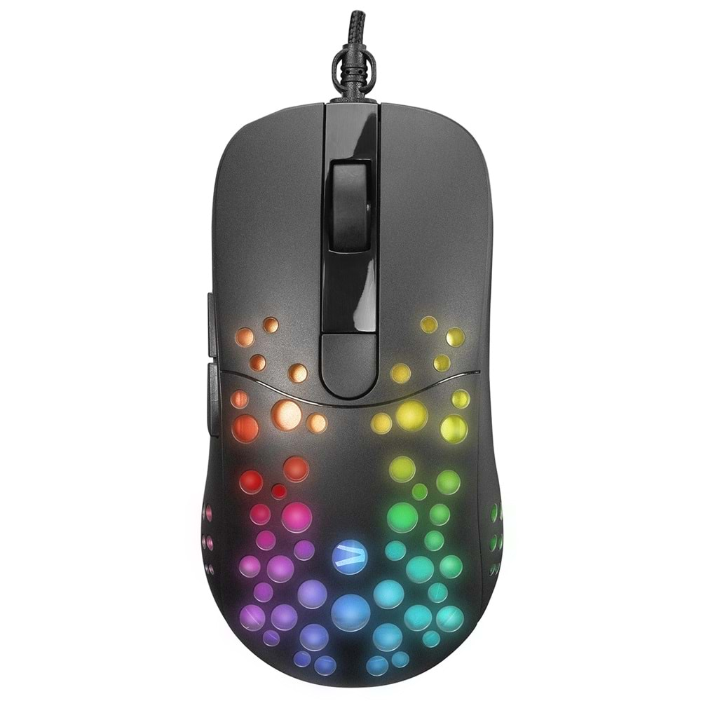 Altec Lansing ALGM7622 Siyah USB Kablolu 6 Tuşlu Renkli Led Işıklı 8000DPI Gaming Oyuncu Mouse