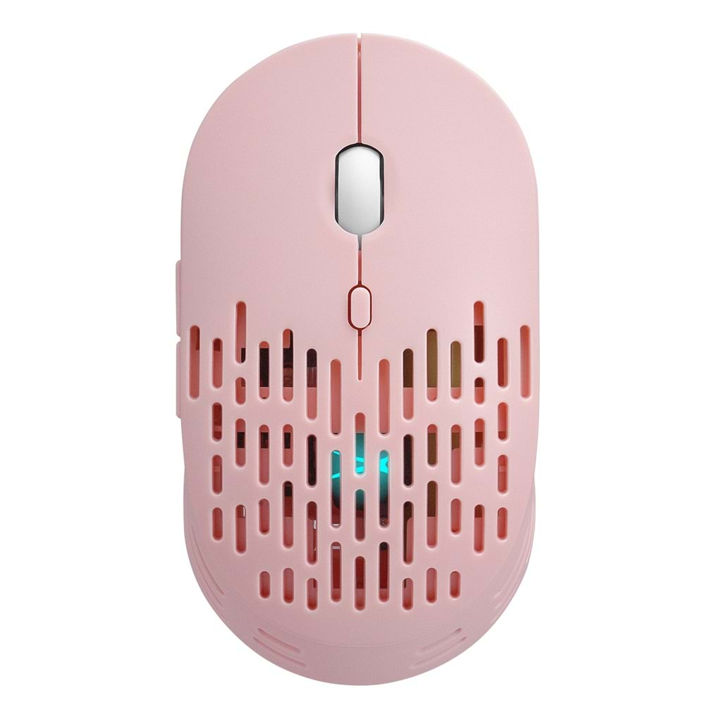 Altec Lansing ALBM7422 Pembe 2.4GHz Şarj Edilebilir Tek Renkli 1600DPI Optik Kablosuz Mouse