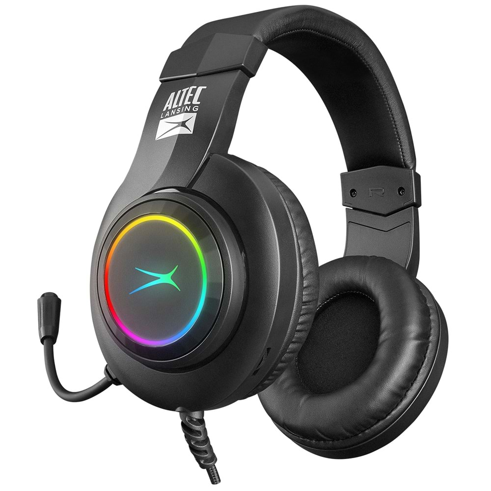 Altec Lansing ALGH9602 Siyah PS4/XBOX/Mobil Uyumlu USB+3.5mm Rainbow Gaming Mikrofonlu Kulaklık