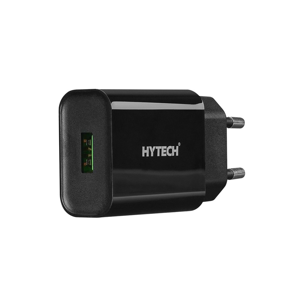 Hytech HY-XE26T Type-C Kablolu 2100MA Ev Şarj 11W + 2,4A Siyah Şarj Adaptör Seti