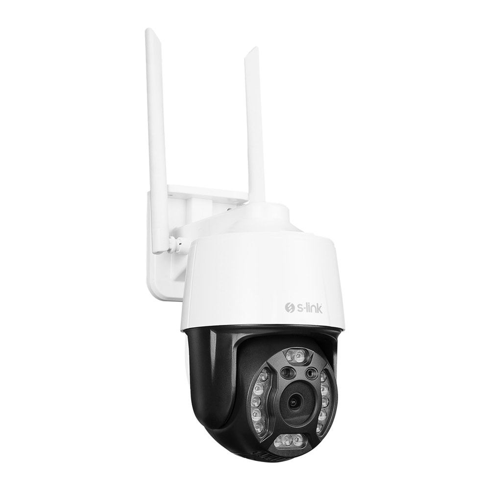 S-link SL-PTZ02 2 MP 2.8 Lens PTZ Dome Hareket Algılamalı TF Card Wifi IP Kamera Tuya Destekli