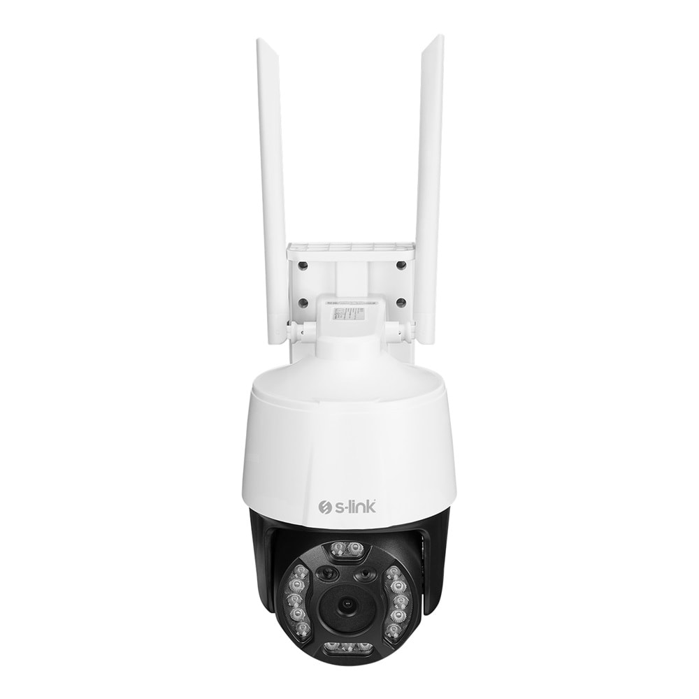 S-link SL-PTZ02 2 MP 2.8 Lens PTZ Dome Hareket Algılamalı TF Card Wifi IP Kamera Tuya Destekli