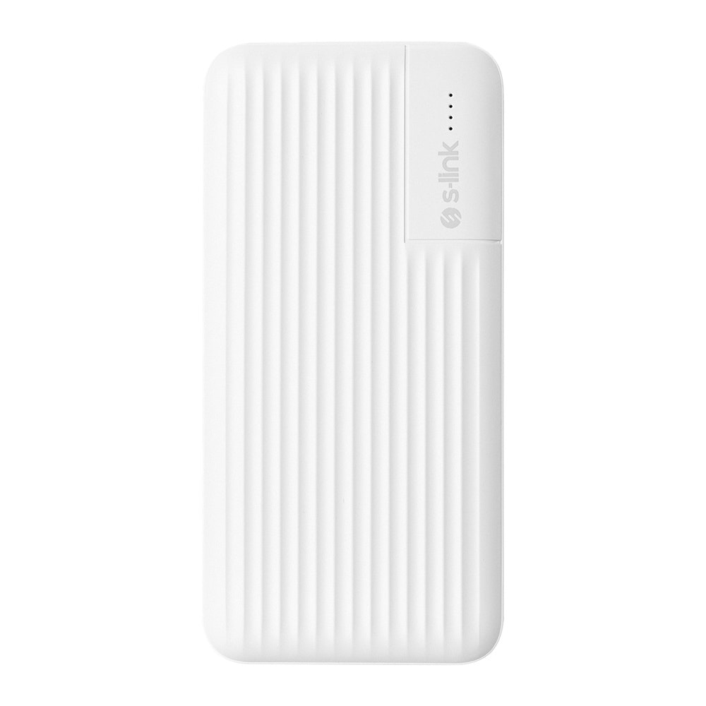 S-link G101 10000mAh 2*USB+1*Micro+1*Type-C Beyaz Taşınabilir Pil Şarj Cihazı Powerbank