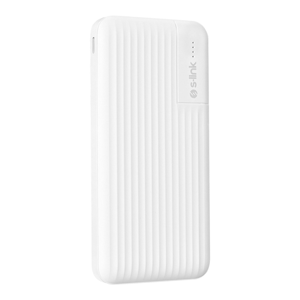 S-link G101 10000mAh 2*USB+1*Micro+1*Type-C Beyaz Taşınabilir Pil Şarj Cihazı Powerbank