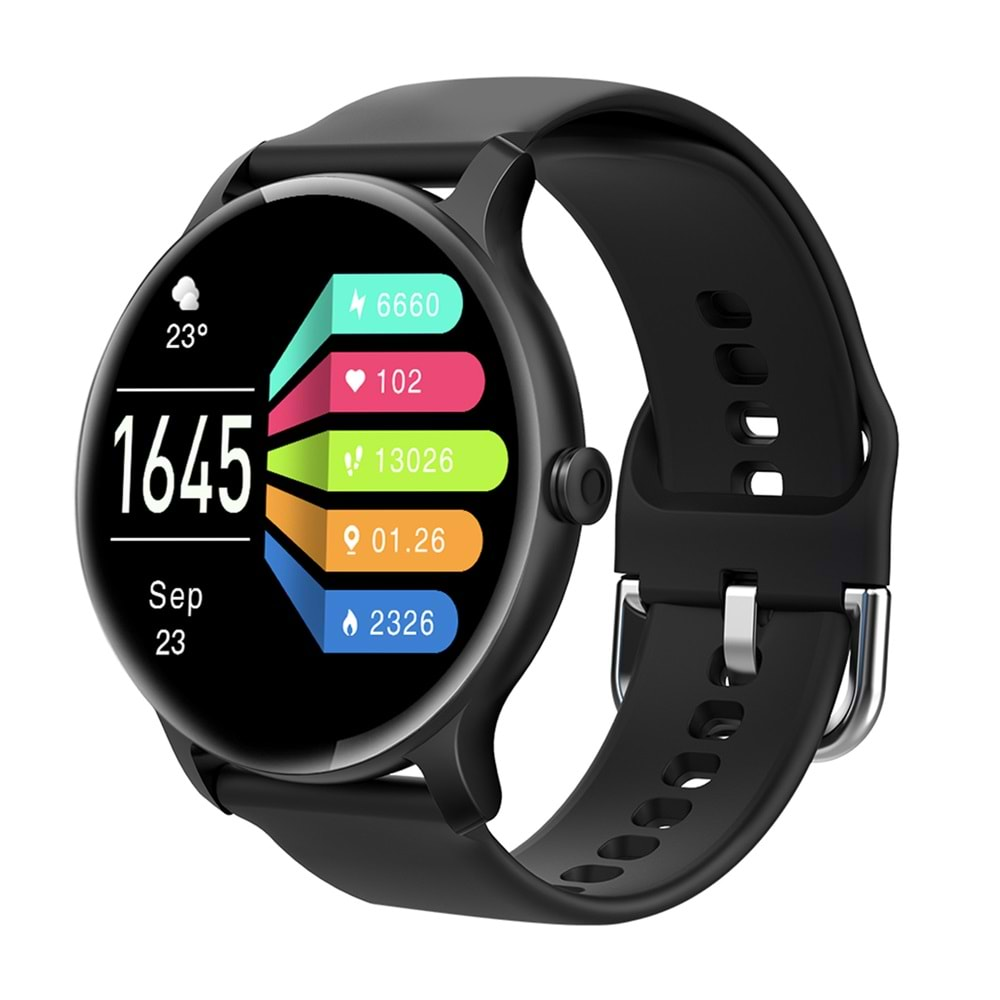 S-link W02 DaFit Uyumlu+ Bluetooth 1.28 Ekran 200mAh Bataryalı Siyah Akıllı Saat/ Smart Watch