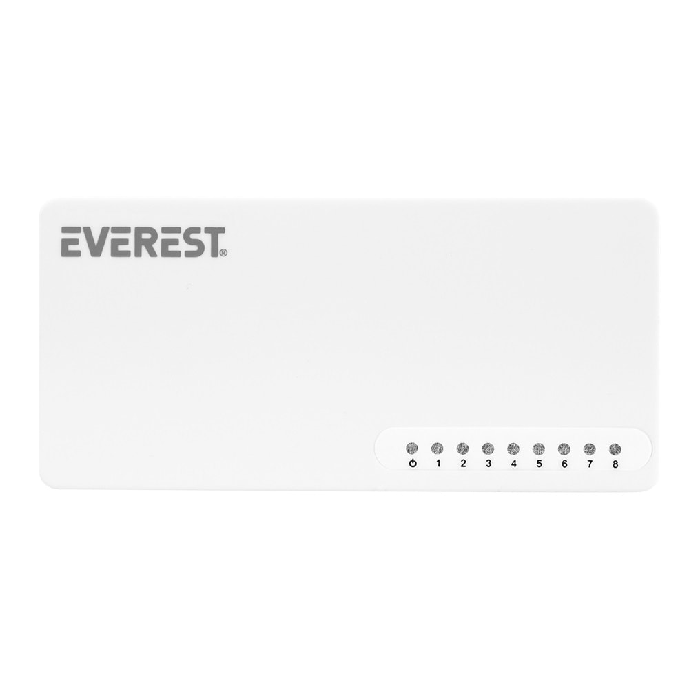 Everest EVERLINK ESF208 8 Port 10/100Mbps RTL8309 Chipset Fast Ethernet Masaüstü Switch Hub