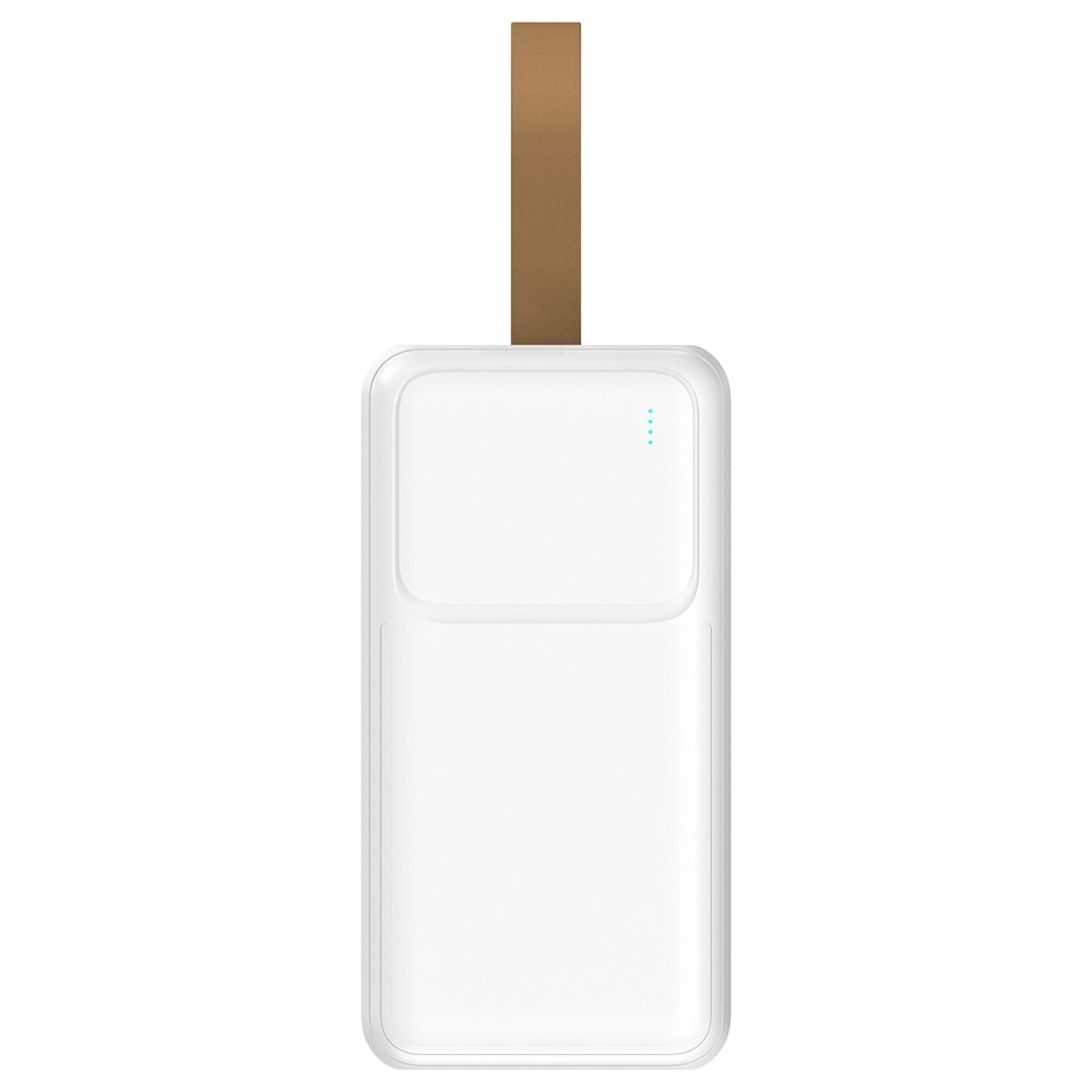 S-link G310 30000mAh 2*USB+Type-C+Micro Beyaz Taşınabilir Pil Şarj Cihazı Powerbank