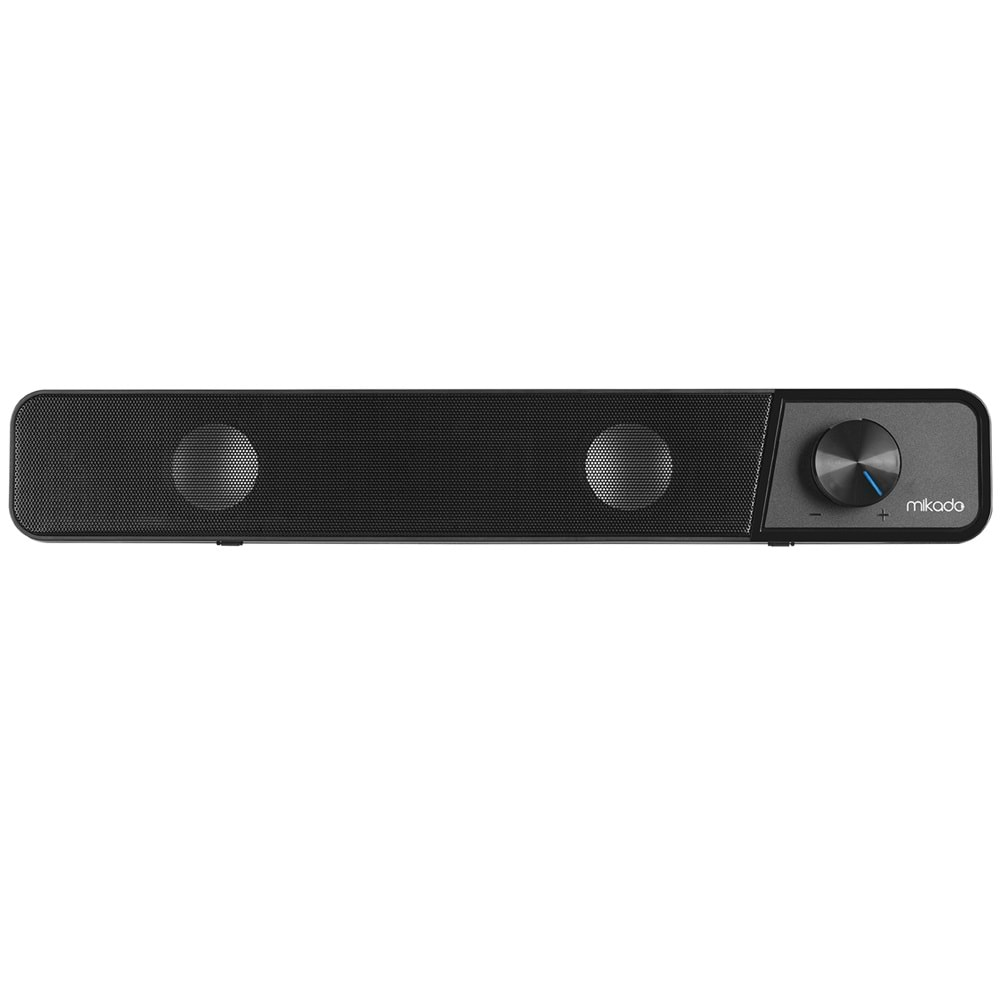 Mikado MD-69S Siyah 3Wx2 Led Işıklı Multimedia Soundbar Speaker