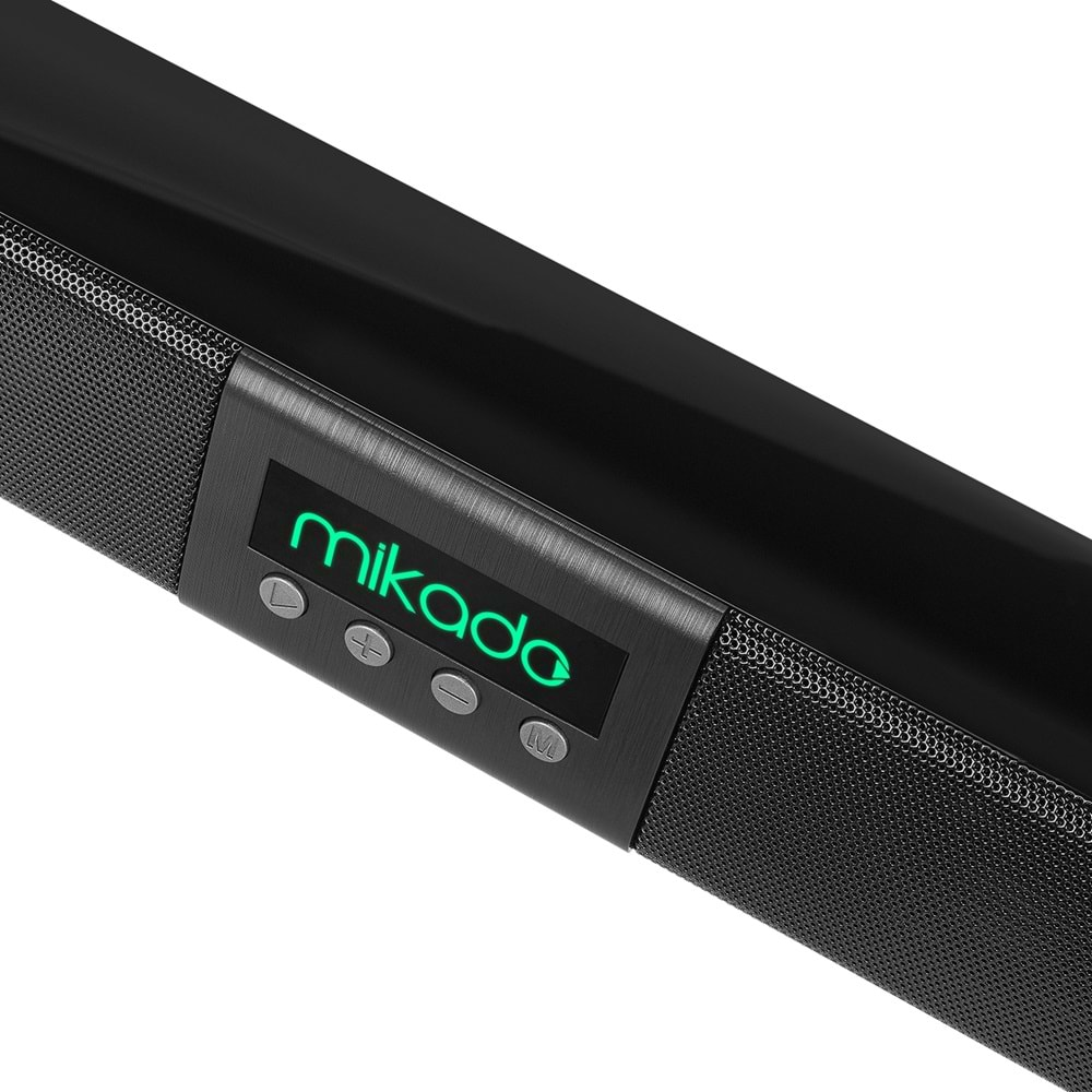 Mikado MD-SB102 Siyah 2X10W 12V/1.5A BT+USB+AUX+TF Kartlı Ev Sinema Soundbar Speaker