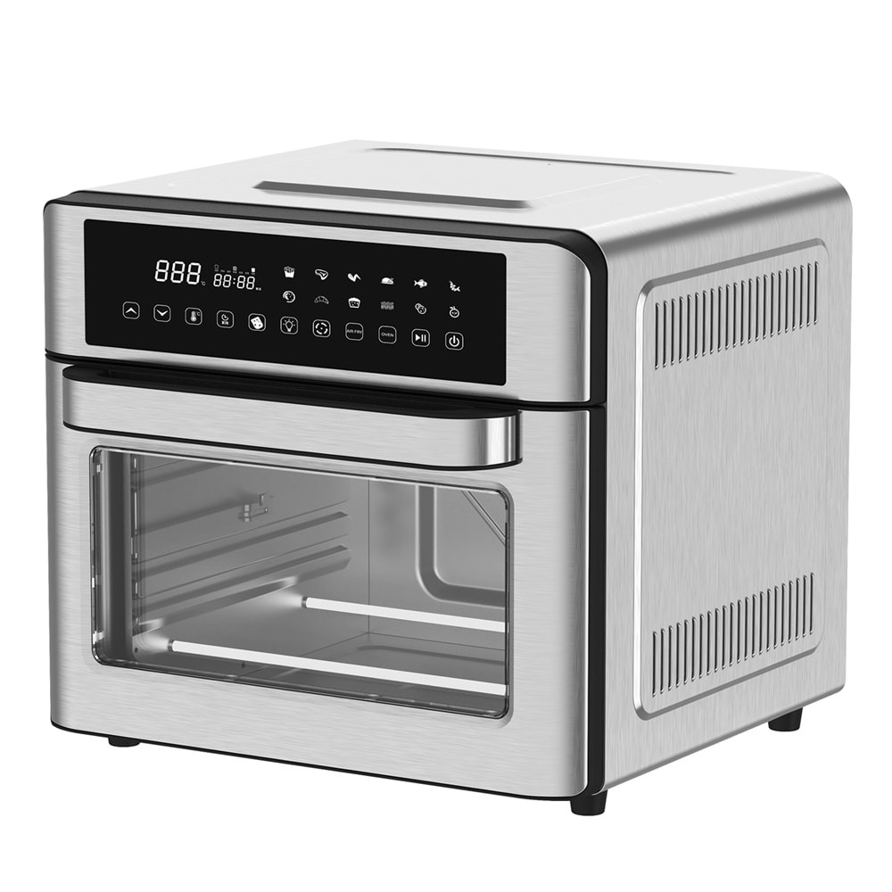 UMIE FR25 25L 2200W Paslanmaz Çelik LED Dijital Göstergeli Tepsili Oven Airfryer/Fritöz