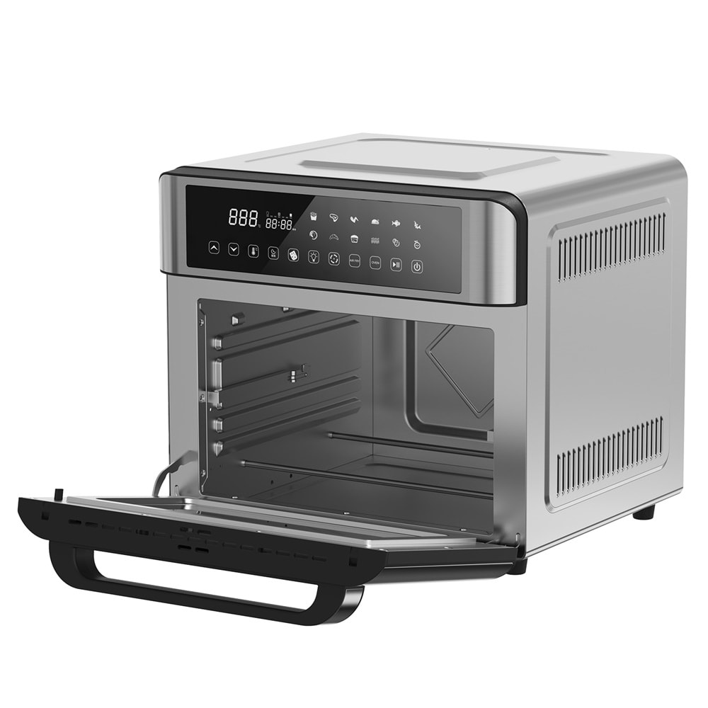 UMIE FR25 25L 2200W Paslanmaz Çelik LED Dijital Göstergeli Tepsili Oven Airfryer/Fritöz