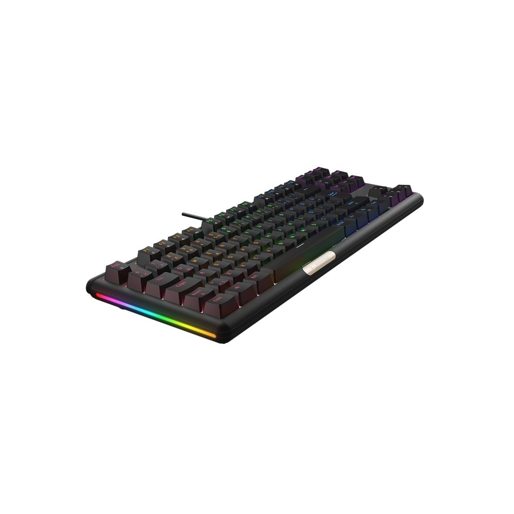 Rampage CLAW Siyah RED SWITCH Mekanik Gaming Oyuncu Klavye Rainbow TKL