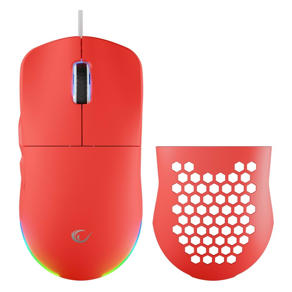 Rampage BLINK Kırmızı 7 Makro Tuşlu RGB 12800 DPI Gaming Oyuncu Mouse