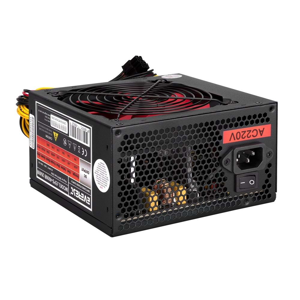 Everest EPS-4900B Peak 350W 2*IDE 4* SATA 4+4P CPU 12cm Fan ATX Power Supply