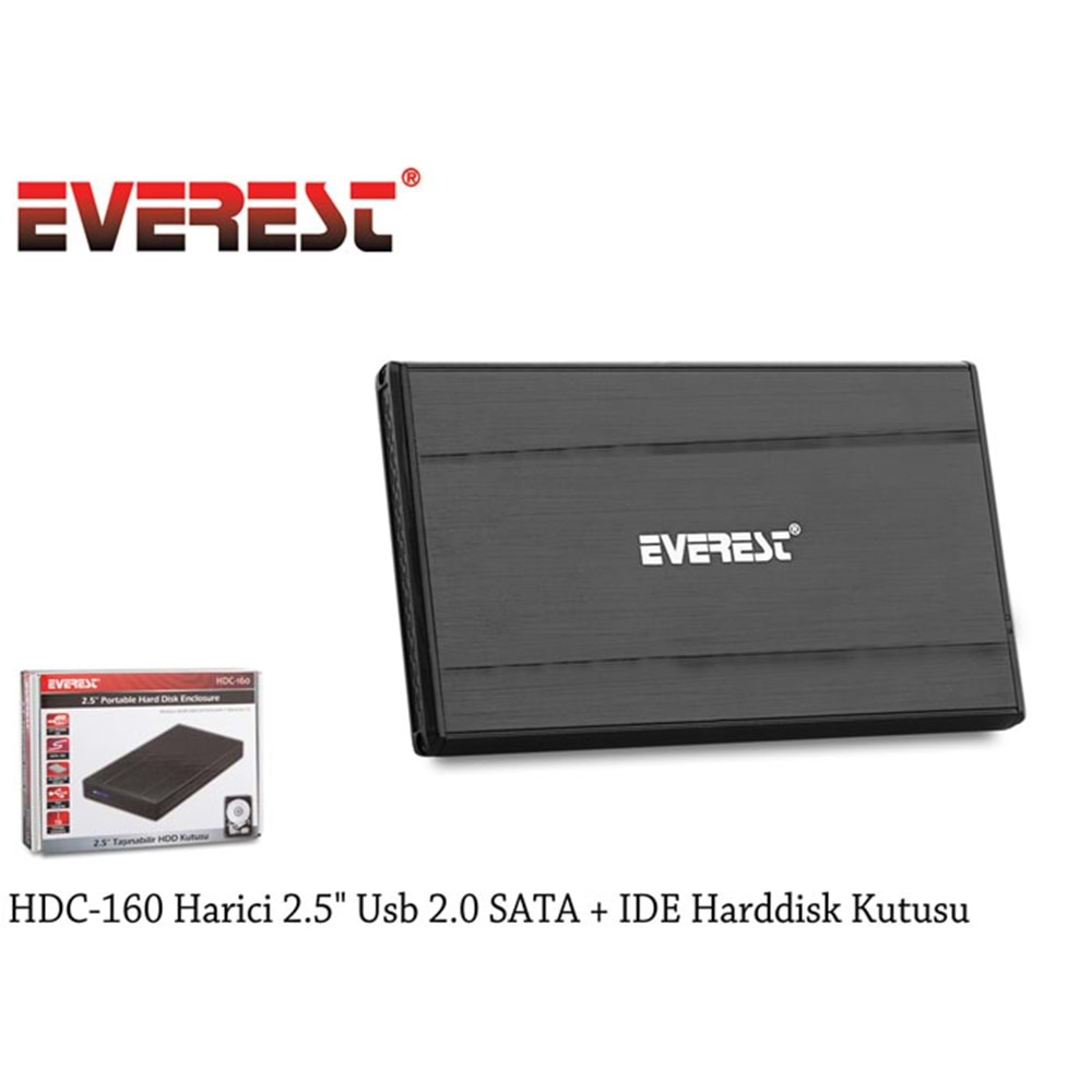 Everest HDC-160 Harici 2.5 Usb 2.0 SATA + IDE Harddisk Kutusu