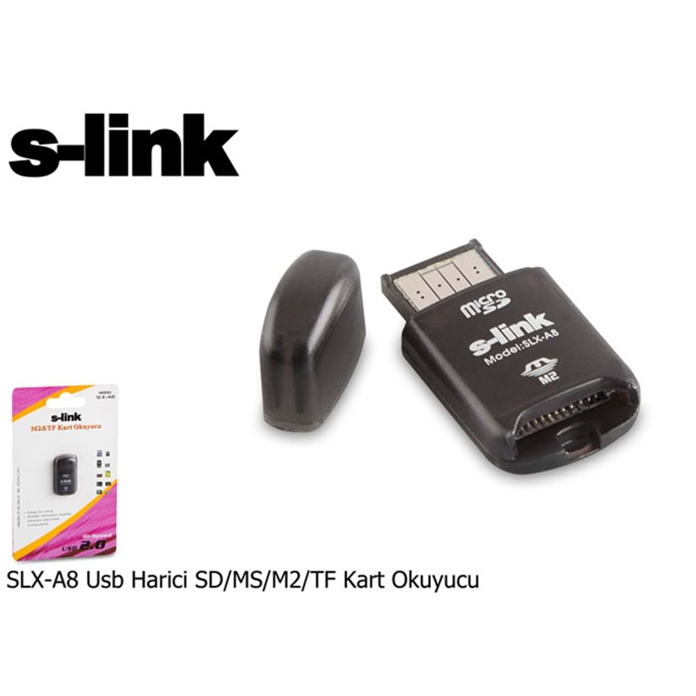 S-link SLX-A8 Usb Harici SD/MS/M2/TF Kart Okuyucu