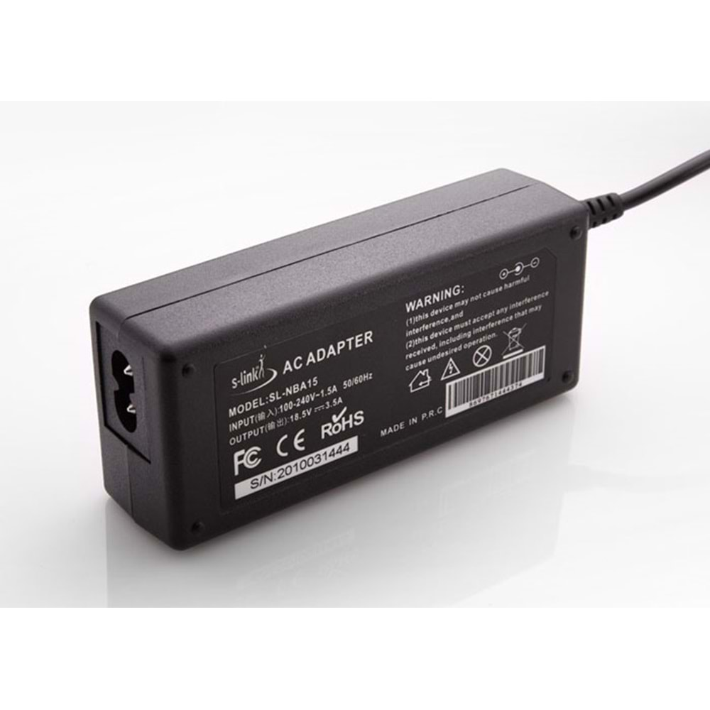 S-link SL-NBA15 18.5V 3.5A 7.4*5.0 Hp Notebook Standart Adaptör