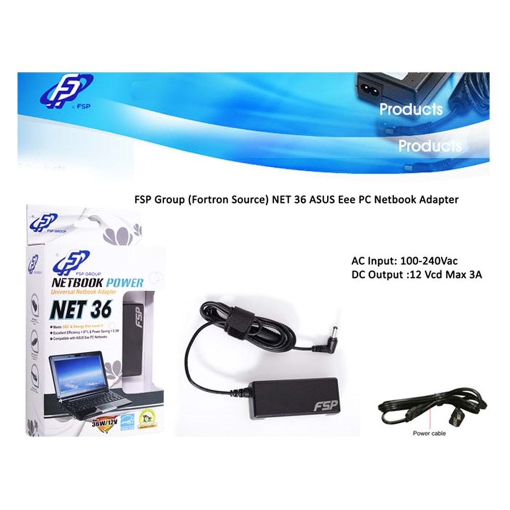 Fsp NET36 36W Asus Notebook Standart Adaptör