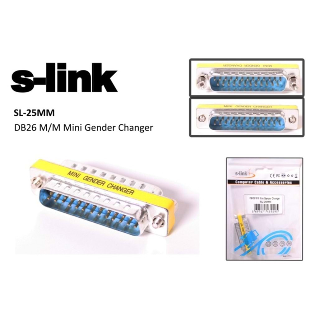 S-link SL-25MM DB25 M/M Mini Çevirici