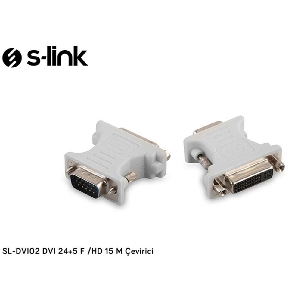 S-link SL-DVI02 DVI 24+5 F /HD 15 M Çevirici