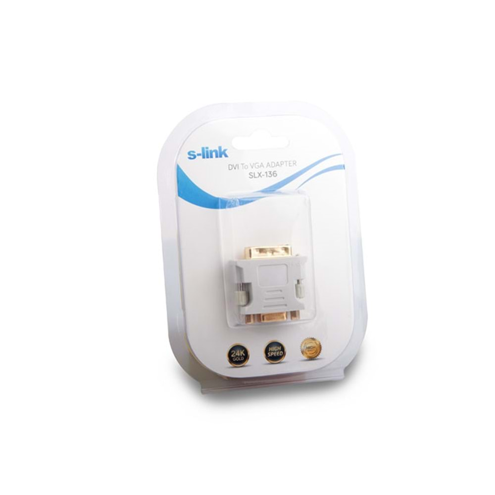 S-link SLX-136 DVI 24+5 M TO VGA F Adaptör