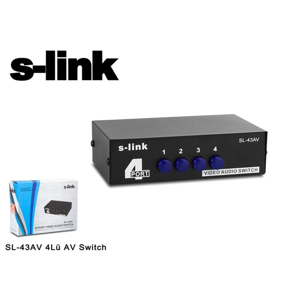 S-link SL-43AV 4Lü AV Switch