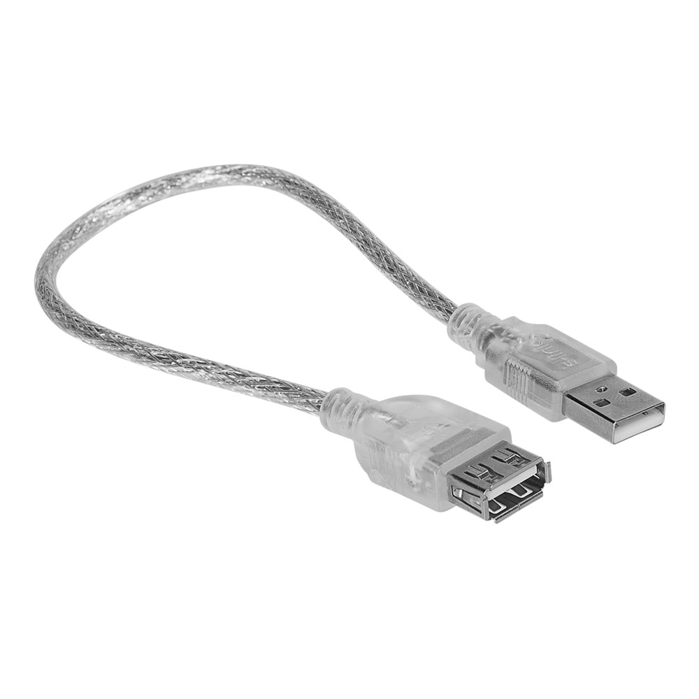 S-link SL-AF30 30cm Usb 2.0 AM To AF Şeffaf Uzatma Kablosu