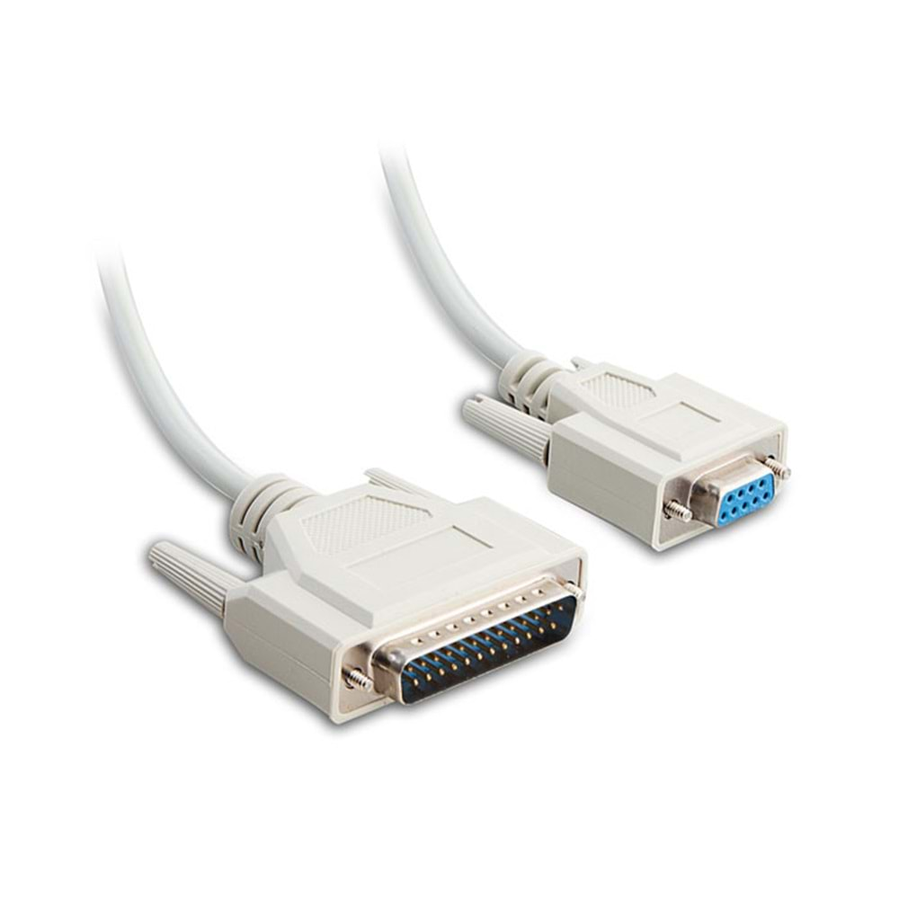 S-link SL-DB925 DB9F TO DB25m 9c+A 28AWG 2m RS232 Kablosu