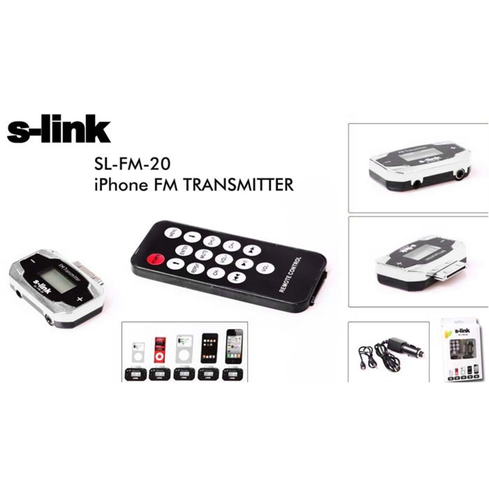 S-link SL-FM-20 iPhone Fm Transmitter