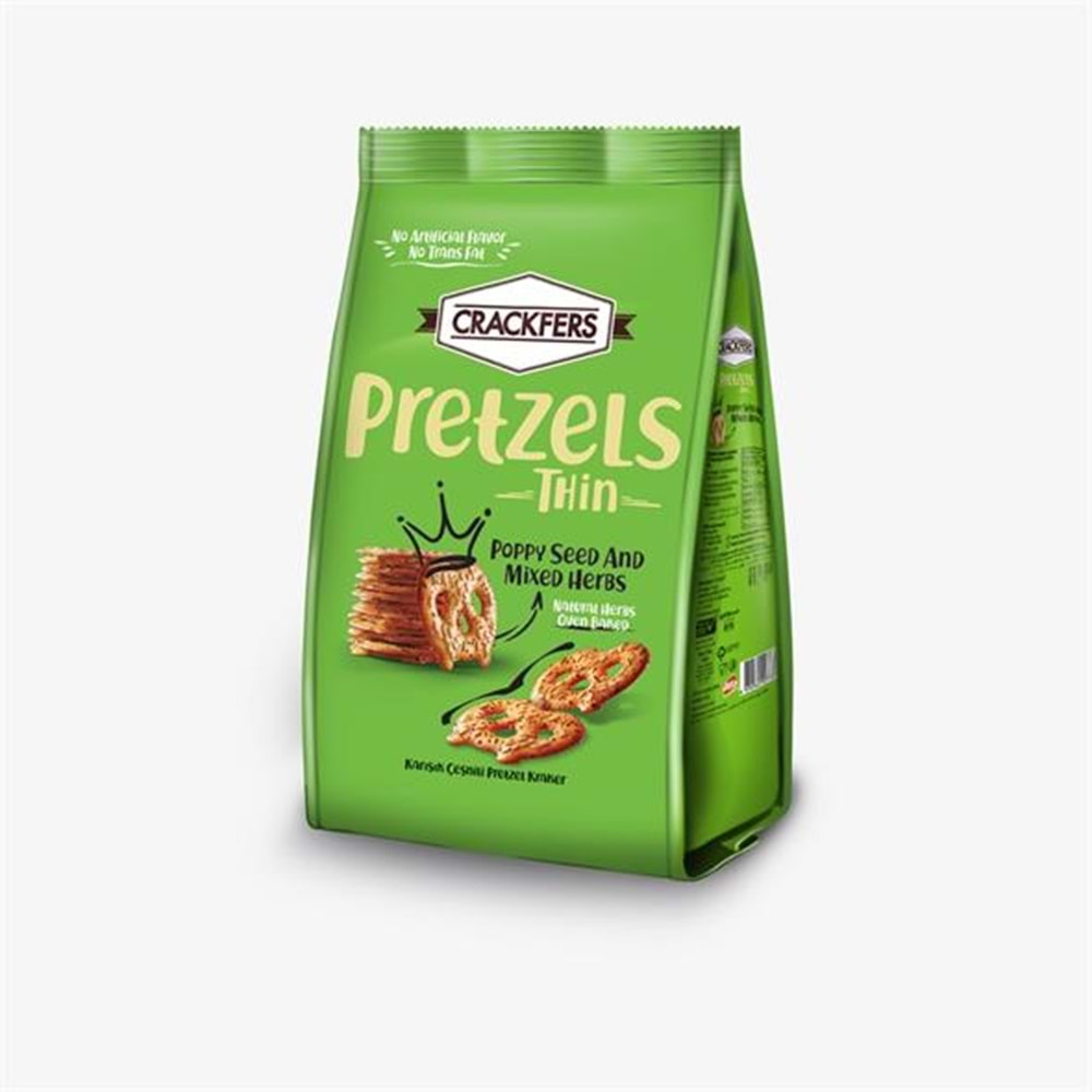 CRACKFERS KARIŞIK ÇEŞNİLİ PRETZEL KRAKER12x200g