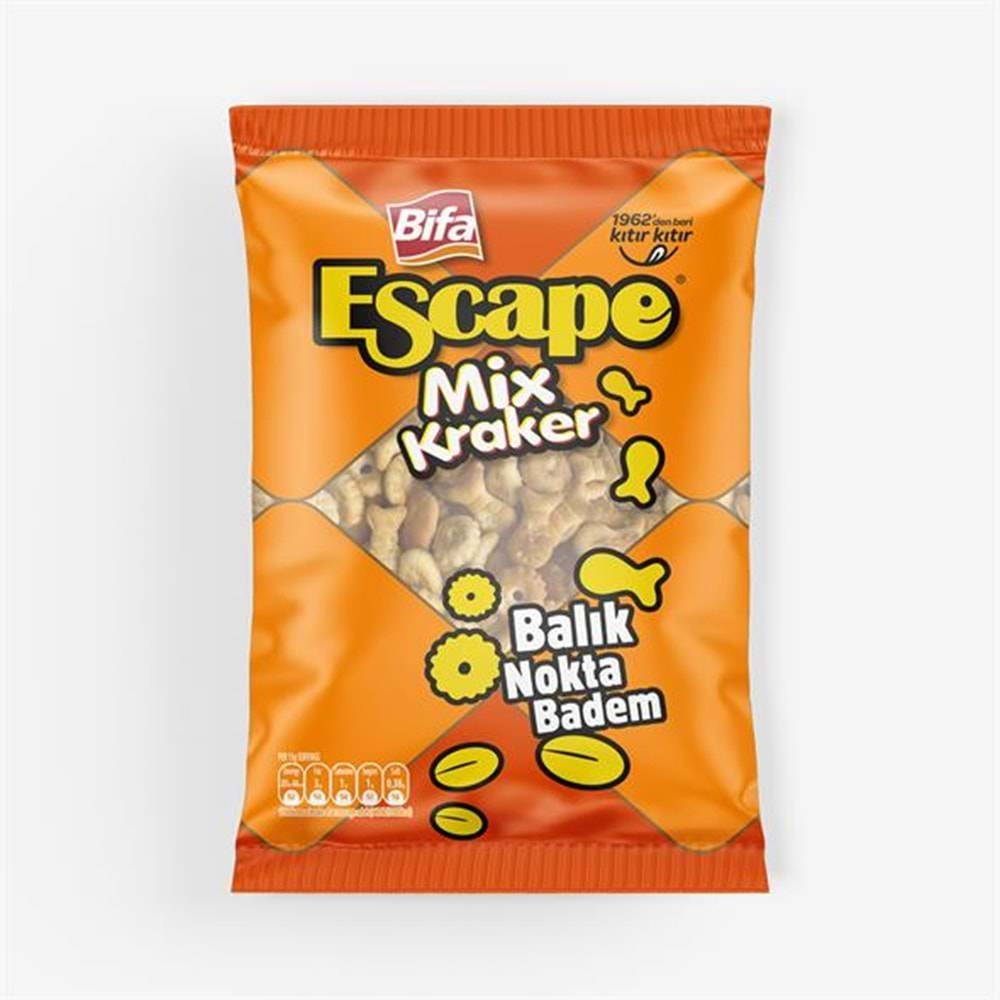 ESCAPE MIX KRAKER (BALIK-NOKTA-BADEM) 14x150g