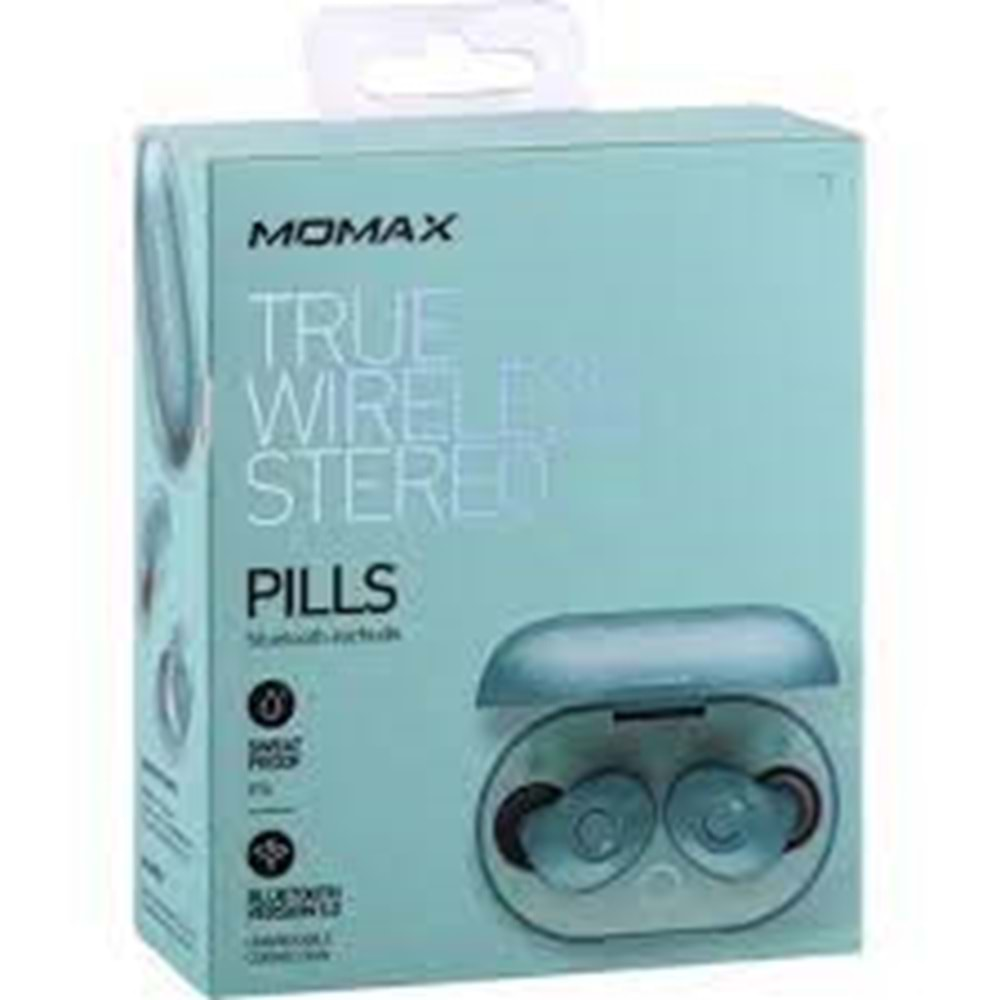 Momax Pills True Wireless Bluetooth Earbuds Blue