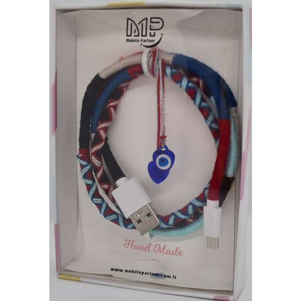 MP Hand Made Cable Micro - Red Blue