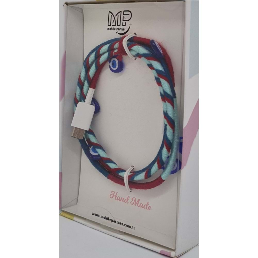 MP Hand Made Cable TYPC to TYPC - Red&Blue