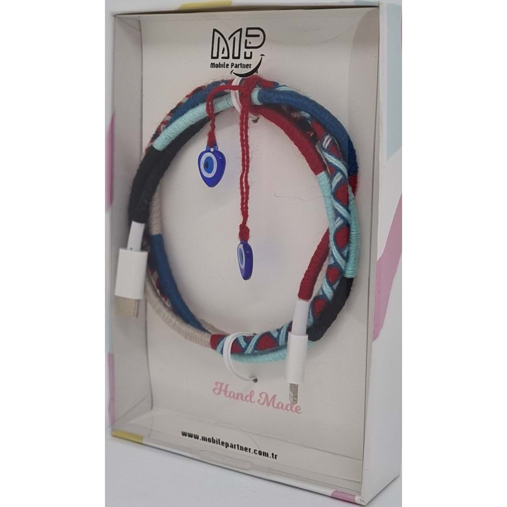 MP Hand Made Cable TYPC to Lightning -Red&Blue