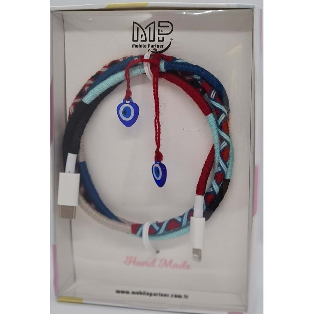 MP Hand Made Cable TYPC to Lightning -Red&Blue