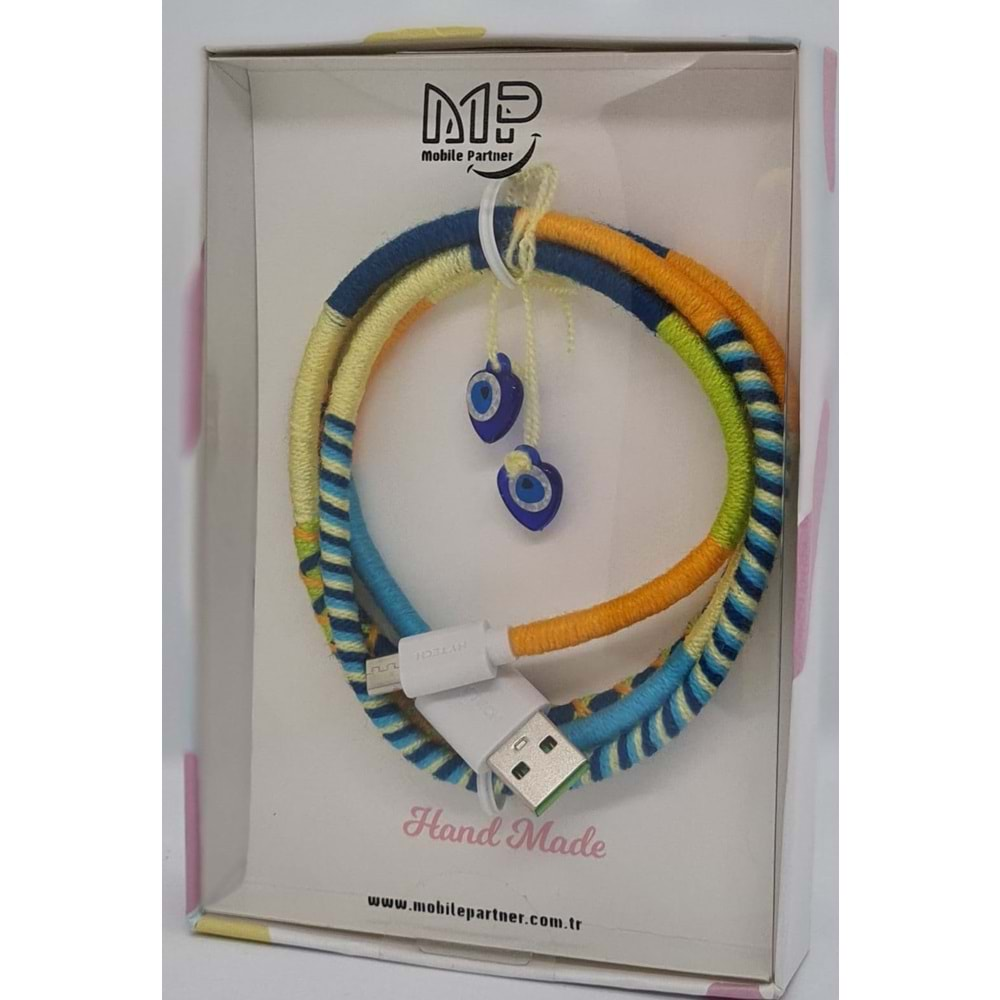 MP Hand Made Cable Micro - Orange Blue