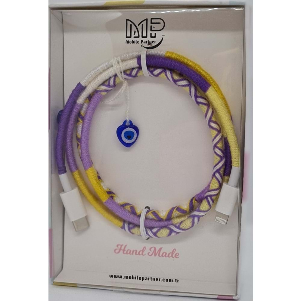 MP Hand Made Cable TYPC to Lightning -Purple