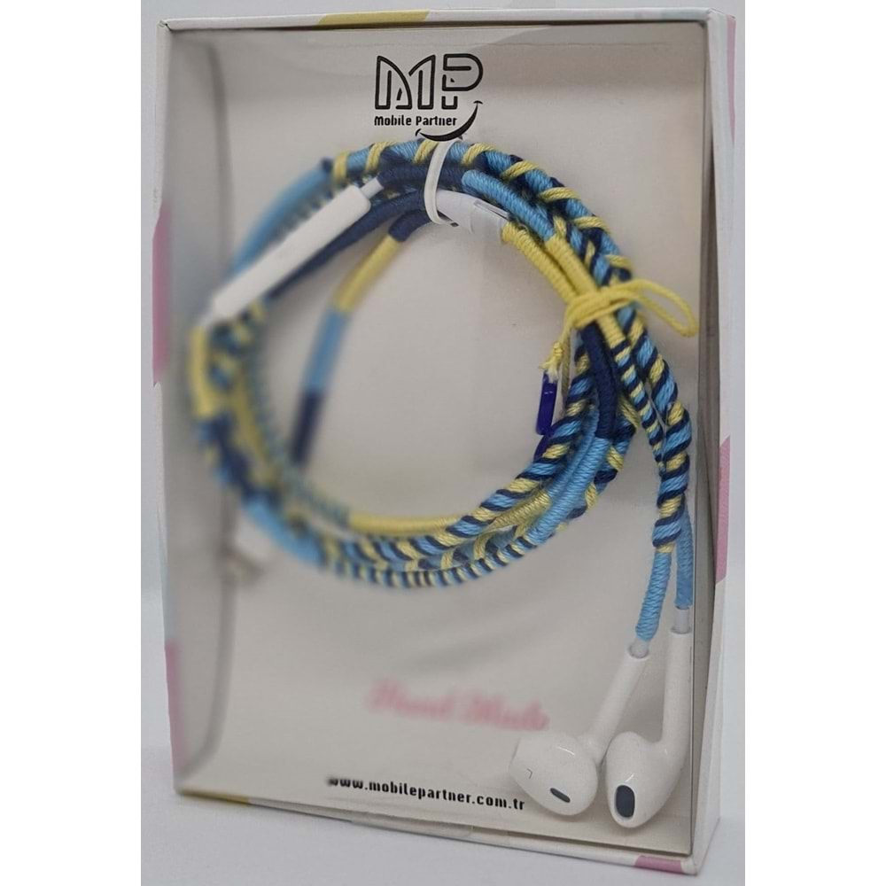 MP Hand Made Earphone Lightning - Yellow & Blue