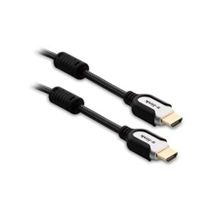 S-link SLX-M480 HDMI TO HDMI 1.8m Altın Uçlu 24K+ Metal Kon. 1.4 Ver. 3D Kablo