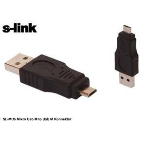 S-link SL-MU5 Mikro Usb M to Usb M Konnektör