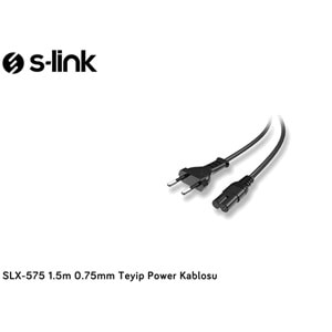 S-link SLX-575 1.5m 0.75mm Teyip Power Kablosu