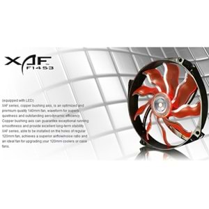 Xigmatek XAF-F1453 140*140*25mm Işıklı Kasa Fanı