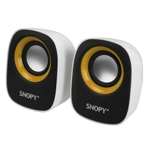 Snopy SN-120 2.0 Beyaz/Sarı USB Speaker