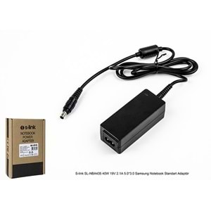 S-link SL-NBA435 40W 19V 2.1A 5.0*3.0 Samsung Notebook Standart Adaptör