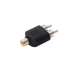 S-link SL-DC10 RCA F to 2 RCA M Stereo 25li Paket Adaptör