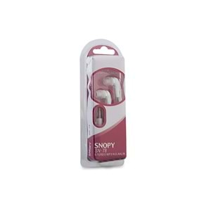 Snopy SN-78 MP3 Kulak İçi Beyaz Kulaklık