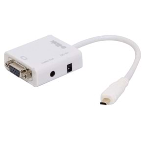 S-link SL-MUV13 Micro Usb to VGA+Audio Çevirici