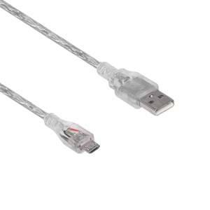 S-link SL-UK55 Usb2.0 5m Şeffaf Usb AM/Mini 5pin Kablo